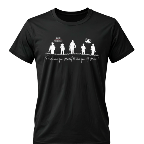 T-shirt – « Pour ceux qui servent, et ceux qui ont servi »